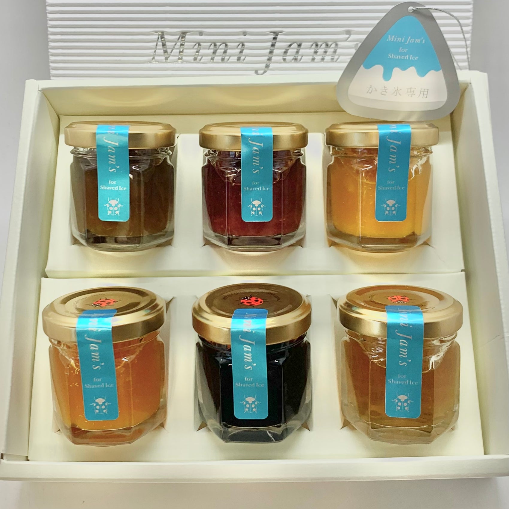 MiniJam's 夏限定:贅沢かき氷専用 ジャムソース（天然水仕込み　6本セット)