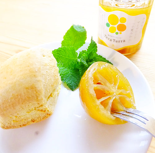 かぶりつくマーマレード「小夏みかん」:フォークで食べてね!