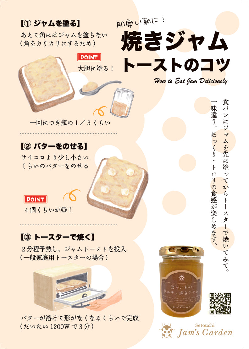 焼きジャム(3本)と人気ジャム(3本)のセット