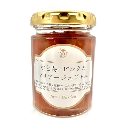 桃と苺　ピンクのマリアージュジャム